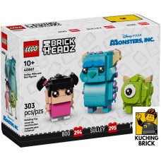 40861 BRICKHEADZ Sulley, Mike and Boo Figures